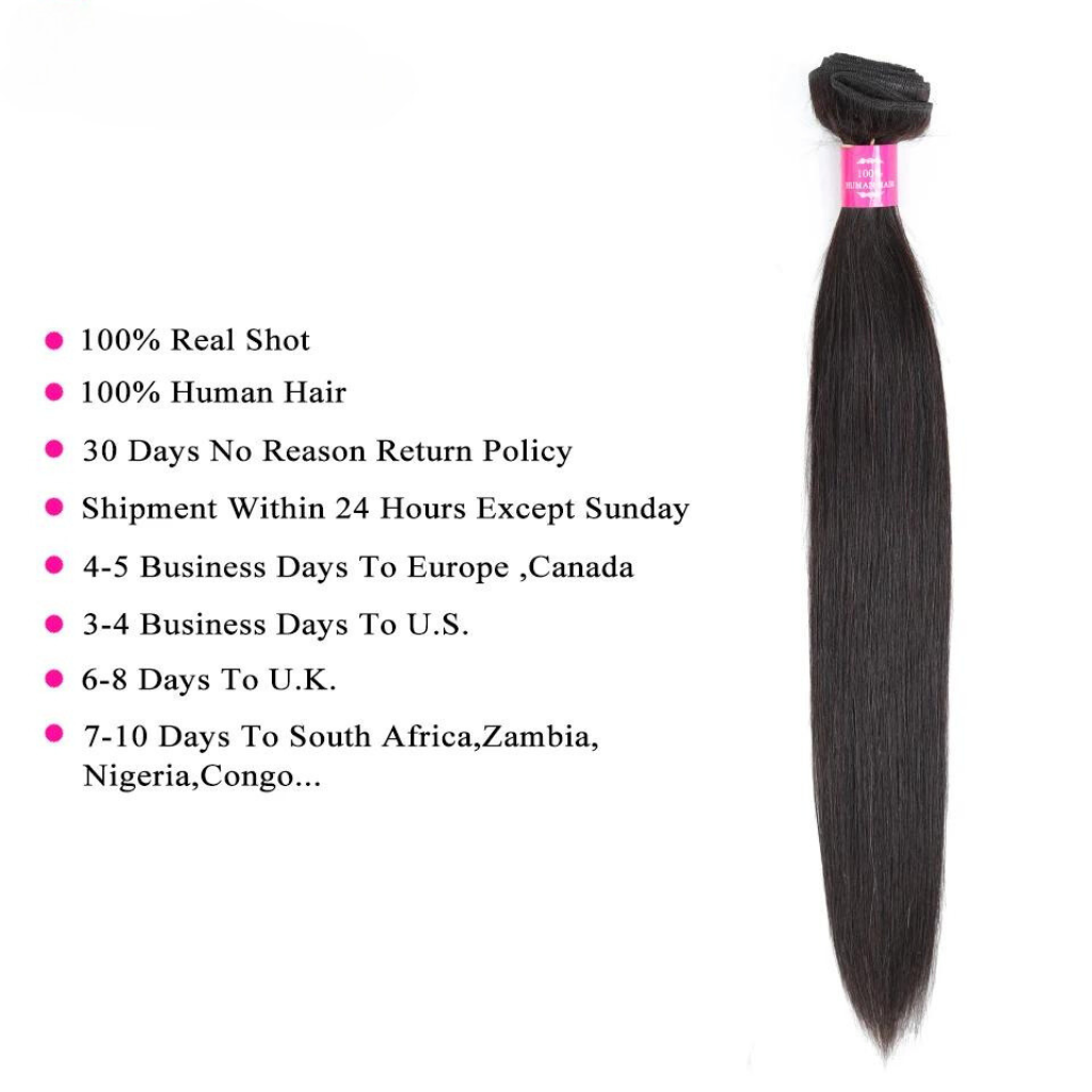 Brazilian Raw Hair Weave Bundles With 2x6 Deep Kim Closure