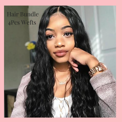 Deep Curly Hair Wave Bundles, 4 Bundles