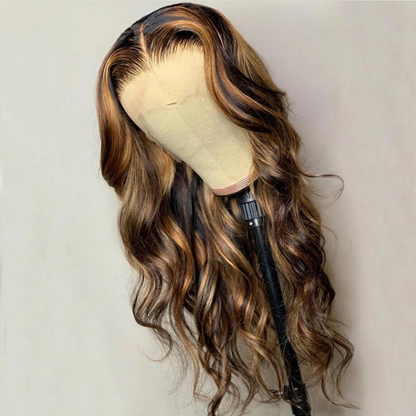 Highlight Wig Human Hair Ombre Lace Front Brazilian Wigs