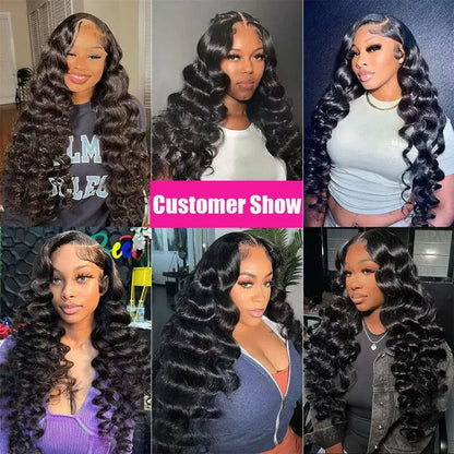 Deep Wave Glueless 150% Density Human Hair Ready To Wear Pre Plucked Wig