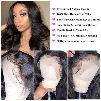 Brazilian Body Wave Lace Front Human Hair Wigs