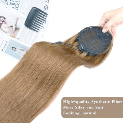 Ponytail Extensions Long Straight Drawstring Ponytails Color #6