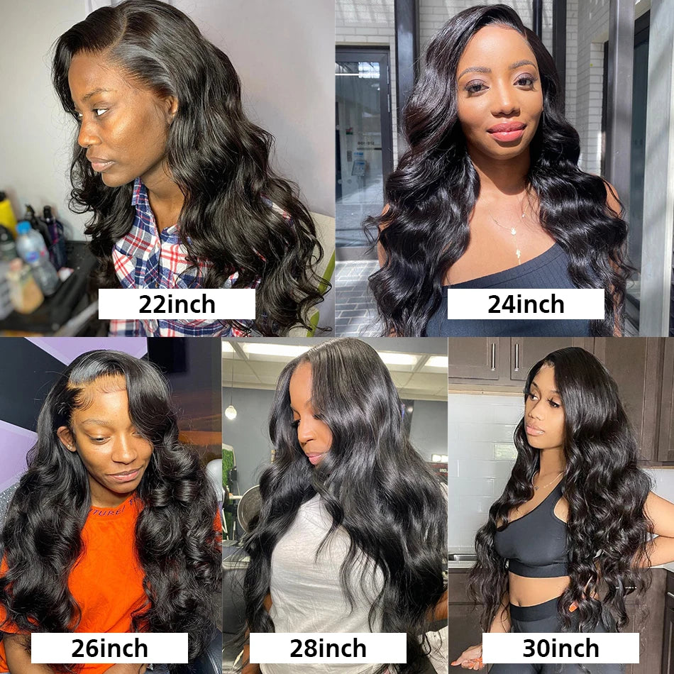 Indian Body Wave Human Hair Weave 4 -Bundles 100% Natural Color, Remy Human Hair Weave Bundles