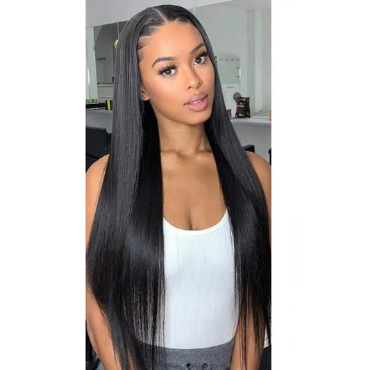 Straight Human Hair Bundles 1 Pieces Natural Black Cheap Human Hair Extension